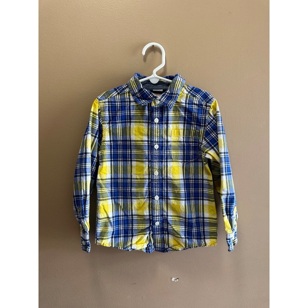 Gymboree Plaid Spring/Easter Button Down Size 5/6